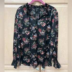 Floral Ann Taylor top blouse LP